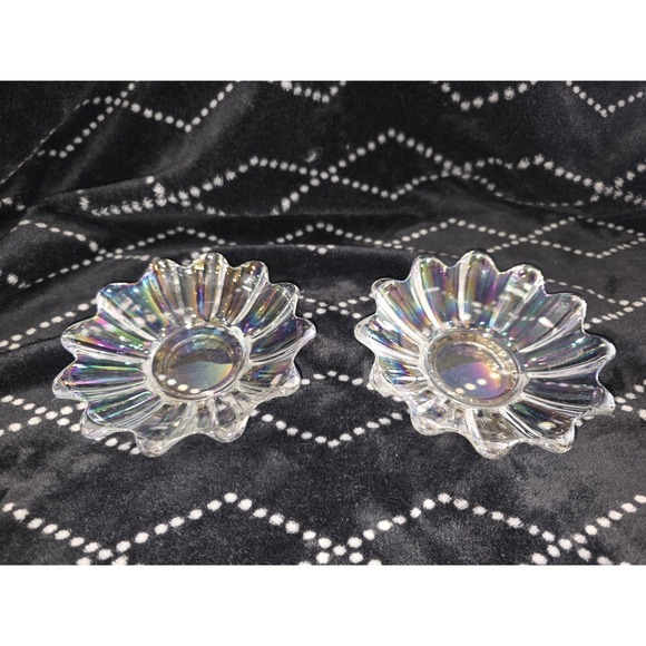 federal glass Other - Vintage Federal Glass Company Iridescent Celestial 6" Bowls – Set of 2